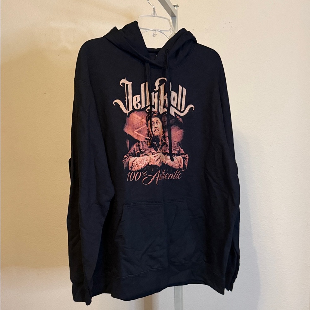 Port and Company Black Hoodie with‎ Graphic Print